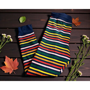 Old Navy Colorful Rainbow Thermal Pajama Pants Sz XL Warm Fitted Pant Pj's Comfy